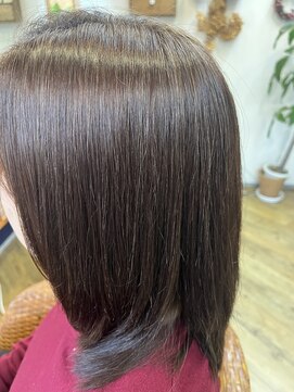 ヘアメイク ダブルス(Hair make Doubles) 艶髪doubles mix treatment × 縮毛矯正　× カラー