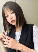 インナーカラー/イヤリングカラー/切りっぱなしボブ★3