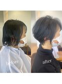 ふんわりショートヘア