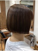 パツッとしたラインがかわいい♪ショートボブ