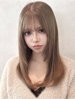 アース コアフュールボーテ 長野稲田店(EARTH coiffure beaute) ハニーベージュ_ハイトーン_ダブルカラー_ケアブリーチ_レイヤー