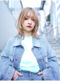 【GEEKS渋谷】ハイトーン/ネオウルフ/大人可愛い/美髪/透明感/夏