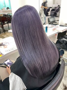 デート 原宿(DATE) ダブルカラーグレージュカラーケアブリーチハイトーンカラー韓国