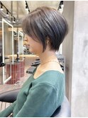 柏で１番綺麗な髪質改善ミニウルフダブルカラーショートボブ