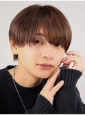 シースルーラウンドマッシュアッシュブラウン