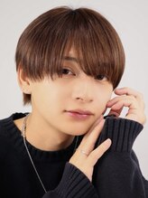 オーシャントーキョーハラジュク(OCEAN TOKYO harajuku) シースルーラウンドマッシュアッシュブラウン