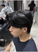 ニュアンスパーマフェザーパーマセンターパートフェザーショート