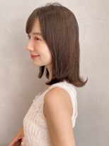アグノス 青山(Agnos) ココアベージュグラゲヘアーくびれ小顔オリーブグレー