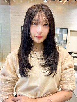 ロングレイヤーカット*前髪カット*シースルーバング*髪質改善