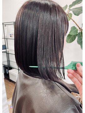 ブーム(BOOM) 髪質改善 酸性ストレート☆艶感ナチュラルボブ