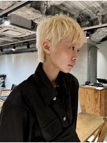 ネイビー(nvy)&nbsp;抜きっぱなしハイトーンショート