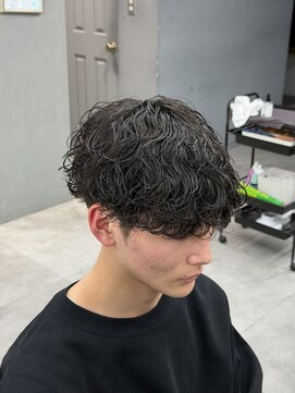 オーバルバイアピッシュ(OVARL by apish) 波巻きパーマ/波巻きスパイラルメンズパーマカット