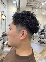 リリー 鷺沼店(RILLY) 〈キシタクヘアー〉スパイラルパーマ×メンズカット
