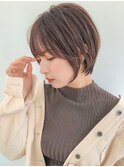 【成田】ダークパープル/顔周りレイヤー/ミルクブラウン/銀座1