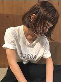 【KATE】ハイカジュアルボブ×スモーキーグレージュ