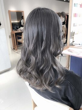 デイズ(days) 『カット+低ダメージブリーチ+ラベンダーグレージュ』ロング