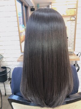 シュクレ(SUCRE) 艶×ロング 髪質改善/ストレート/暗めカラー◎30代40代50代