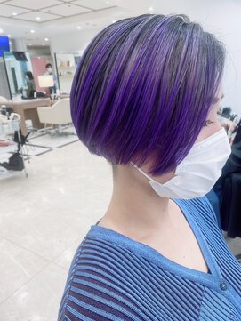 ガレリアエレガンテ 栄店(GALLARIA Elegante) ムラサキグラデーション/Bob。