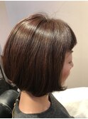 重ためショートボブスタイル