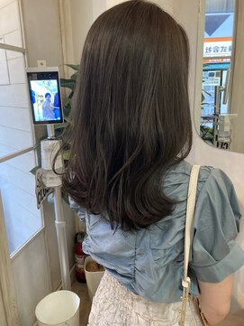 アミュレ(Amule) オフィスに◎透明感と艶感アップネイビーグレージュ梅ヶ丘美容室