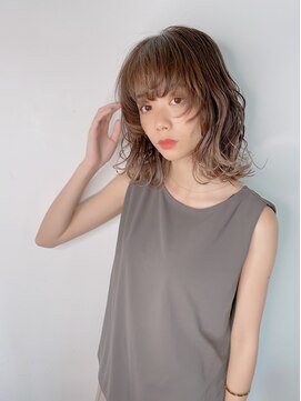 ディレクト 新宿(Direct) ハイライトグラデーション×ミディアムウルフ☆