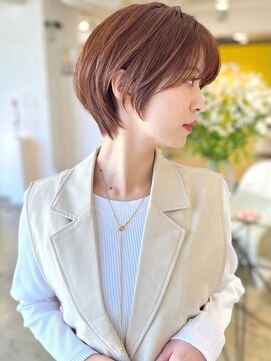 ロンドエニカ 大宮(Lond enika) 切りっぱなしボブエアリーロング美髪ピンクブラウン[大宮]