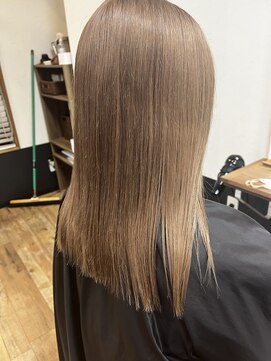 テーラヘアー 土気あすみが丘店(TELA HAIR) 切りっぱなし×ミルクティーベージュ