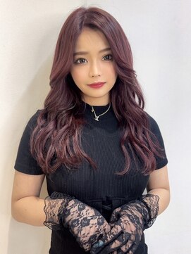 ルーム(Room) 韓国風ブリーチなしダブルカラー/ラベンダーピンクブラウン