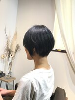 ワ ヘアー(wa-hair)&nbsp;ハンサムショート×ネイビーグレー髪質改善メテオ×ミントグレー