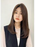 【フォルテ千鶴】斜めバングつや髪縮毛矯正ストレート