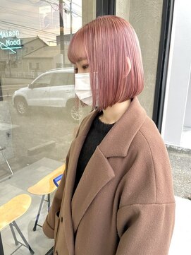ムード タテマチ(mood tatemachi) ペールピンク×ミニボブ