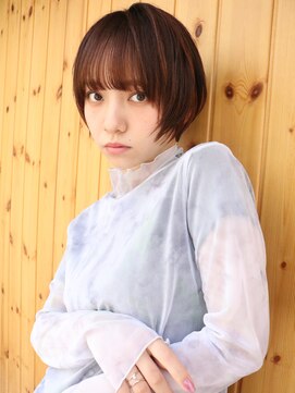 ブゾン(buZon) 【buZon ブゾン】コンパクトショート×艶感ブラウン