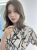 アース 小松店(HAIR&MAKE EARTH)&nbsp;クリアベージュダブルカラーケアブリーチくびれレイヤー