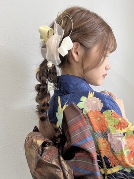 ロットアニバース(lott annibirth) 【髪質改善】ゆるっと編み下ろしヘア@mutsumi