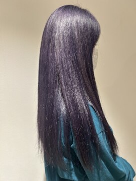 コト 福井大和田店(coto) 福井　大和田　パープルカラー　紫 色落ちシルバー ダブルカラー