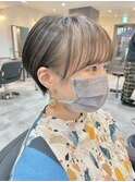 インナーカラー ×マッシュショート