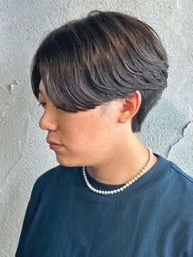 ニアウ 高崎店(Niau) センターパートニュアンスパーマカルマパーマ韓国パーマ高崎眉毛