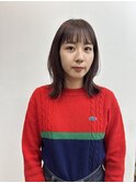 【Terve.】ワンカラー秋冬カラーワインレッドカラー