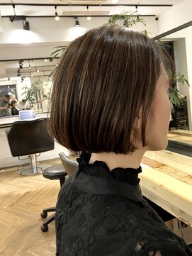 ファイブシーン アオヤマ(5SCENE AOYAMA) 切りっぱなしボブミニボブパーマくびれボブ外ハネボブブリーチ