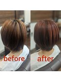 カット+イノア美髪オイルカラー+ 3stepトリートメント¥10000