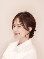 こなれお団子ヘアアレンジ