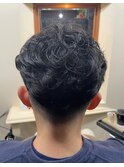 メンズパーマ/ツーブロック/波巻きスパイラルパーマ