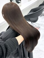 ベレーザシェルト(Beleza scelto) 13709黒髪オリーブグレージュ髪質改善ストレート暗髪レイヤー