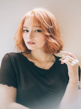 クロワ(croix) シースルーバング/外国人風ルーズウェーブ