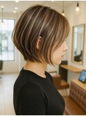 ハイライトカラー/くびれヘア/レイヤーパーマ[千葉駅]