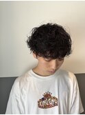フェザーパーマスパイキーショートブルーブラックサーフカールF