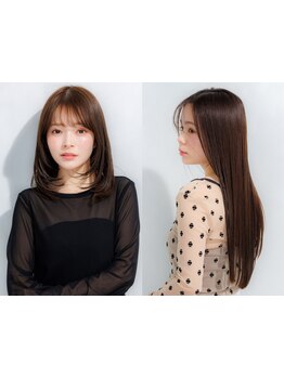 【縮毛矯正+カット\9000】しっかり矯正から柔らかく伸ばしたい方、ナチュラルストレートまですべてOK！