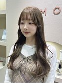 ブリーチなしで叶う透明感たっぷり中明度color