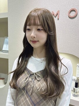 ブリーチなしで叶う透明感たっぷり中明度color