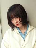 ノラ ギンザ(NORA GINZA) ウルフボブレイヤーウルフショートハッシュカットボブパーマ